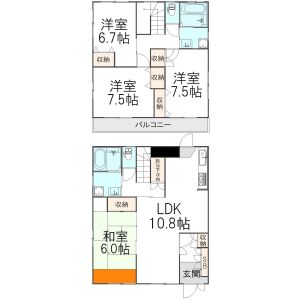 4LDK 間取り図