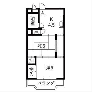 ワンルーム 間取り図