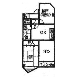 2DK 間取り図