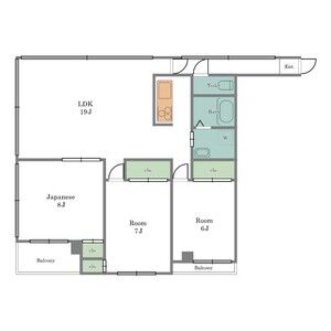 3LDK 間取り図