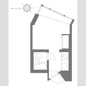 ワンルーム 間取り図