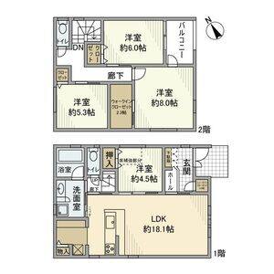4LDK 間取り図
