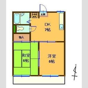 2DK 間取り図