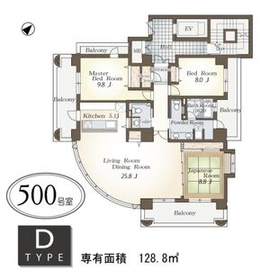 3LDK 間取り図