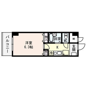 1K 間取り図