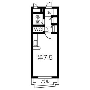 ワンルーム 間取り図