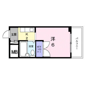 ワンルーム 間取り図
