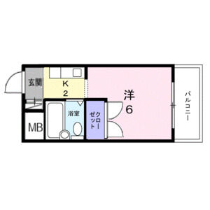 ワンルーム 間取り図
