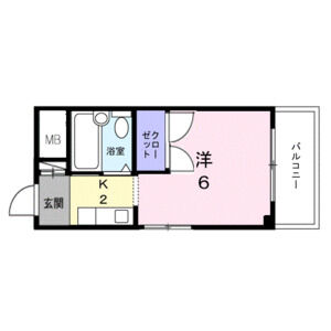 ワンルーム 間取り図
