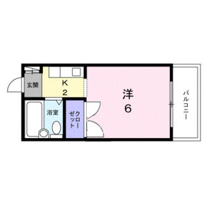 ワンルーム 間取り図