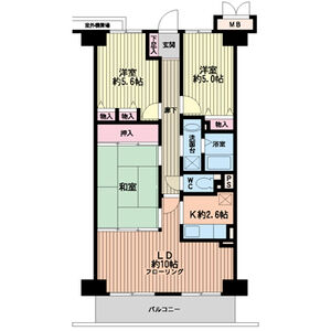 3LDK 間取り図