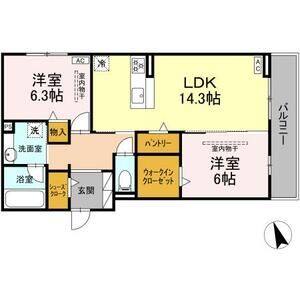 2LDK 間取り図