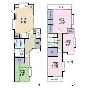4LDK 間取り図