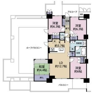 4LDK 間取り図