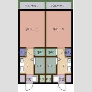 1K 間取り図
