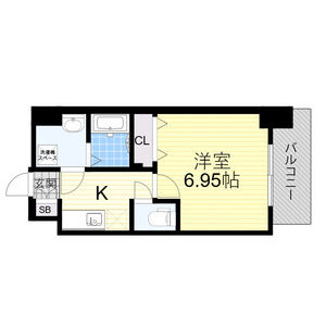1K 間取り図