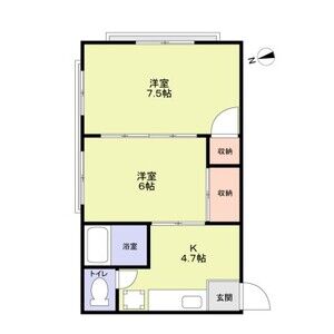 2K 間取り図