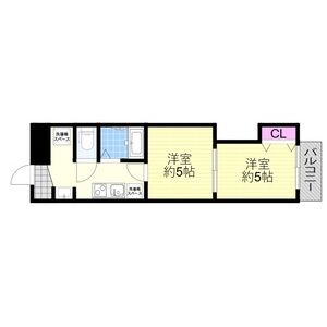 1DK 間取り図