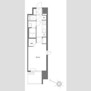 1K 間取り図