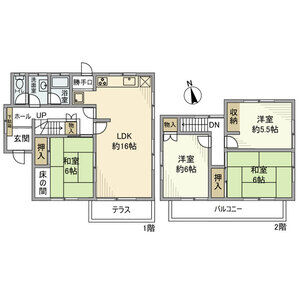 4LDK 間取り図
