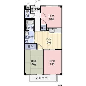 3DK 間取り図