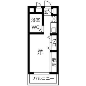 ワンルーム 間取り図