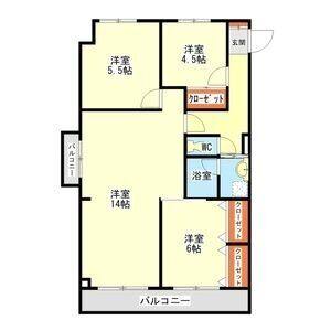 3LDK 間取り図