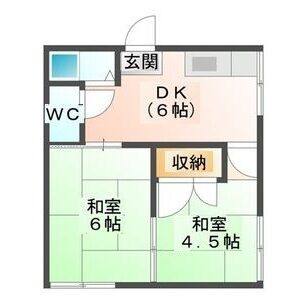 2DK 間取り図