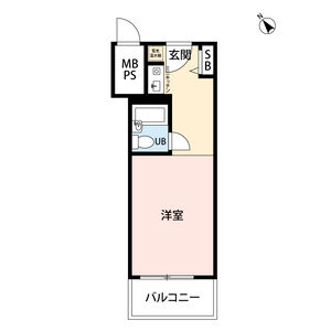 ワンルーム 間取り図