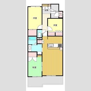 3LDK 間取り図