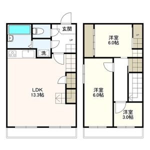 3LDK 間取り図
