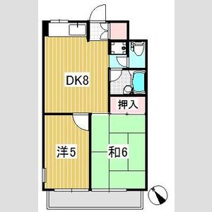 2DK 間取り図