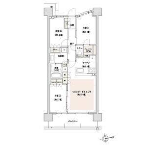3LDK 間取り図