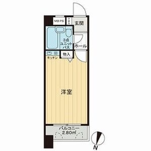 ワンルーム 間取り図