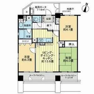 3LDK 間取り図