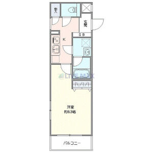 1K 間取り図