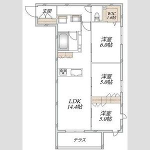 3LDK 間取り図
