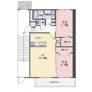 2LDK 間取り図