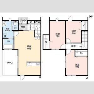 3LDK 間取り図
