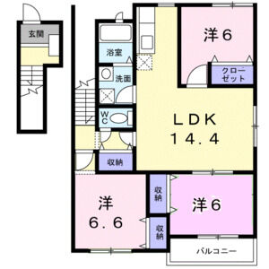 3LDK 間取り図