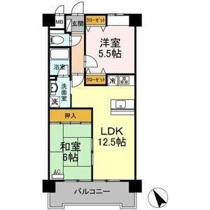 2LDK 間取り図