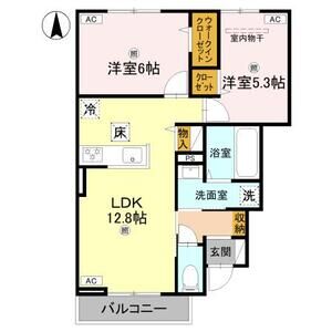 2LDK 間取り図