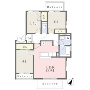 3LDK 間取り図