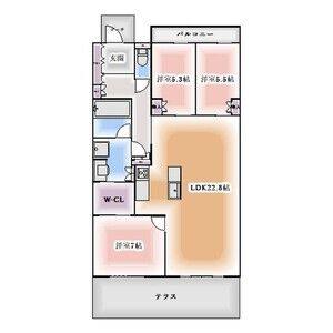 3LDK 間取り図
