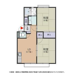 2DK 間取り図