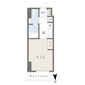 1K 間取り図