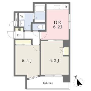 2DK 間取り図