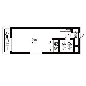 ワンルーム 間取り図