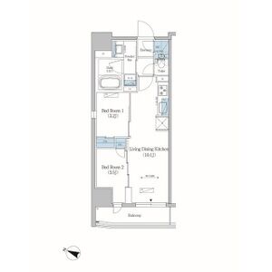 2LDK 間取り図