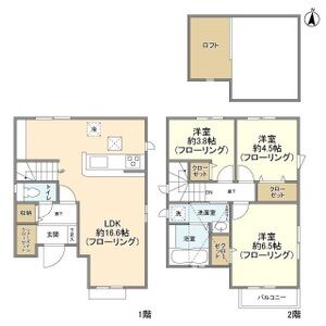 3LDK 間取り図